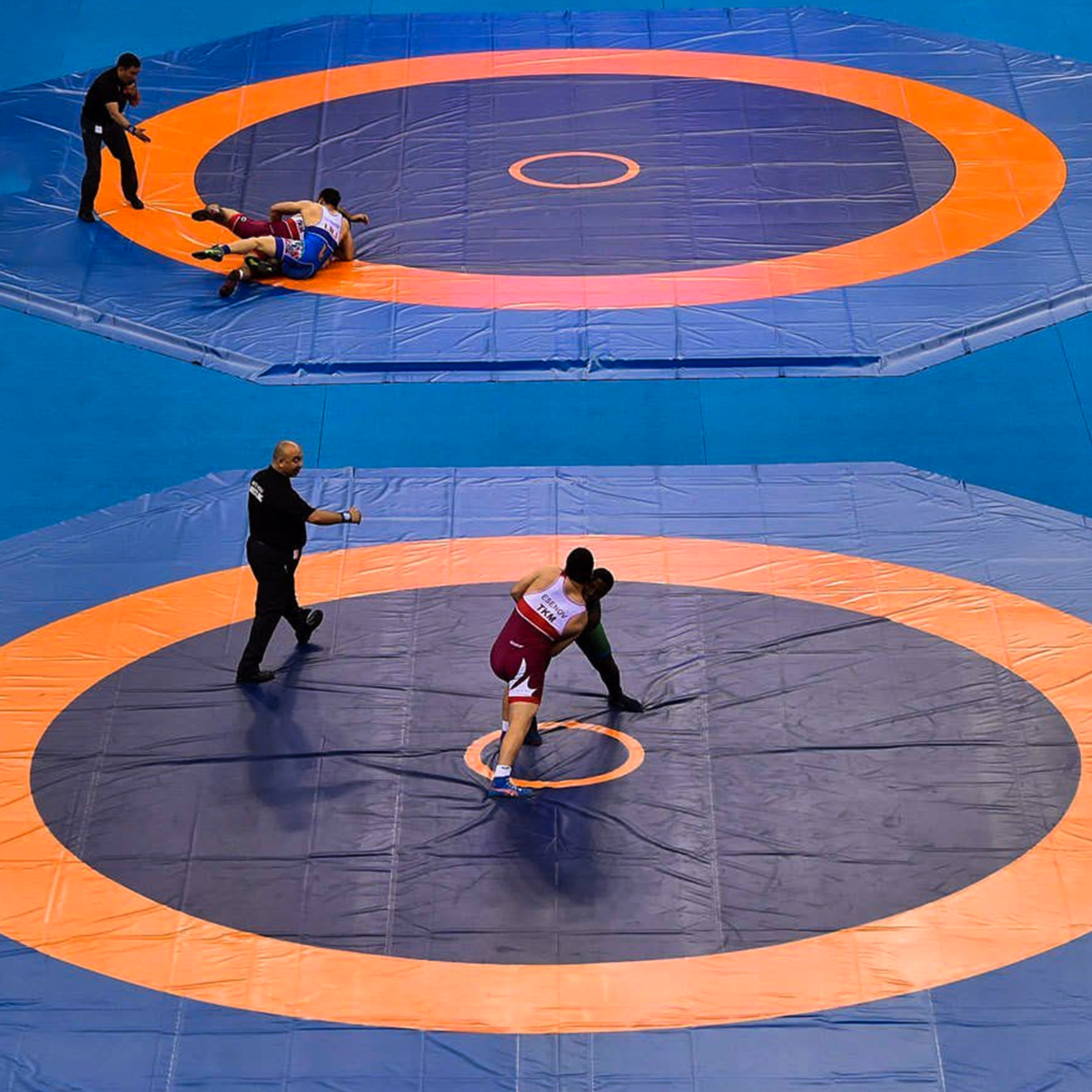 Octagon Wrestling Mat